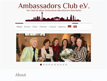 Tablet Screenshot of ambassadorsclub.de
